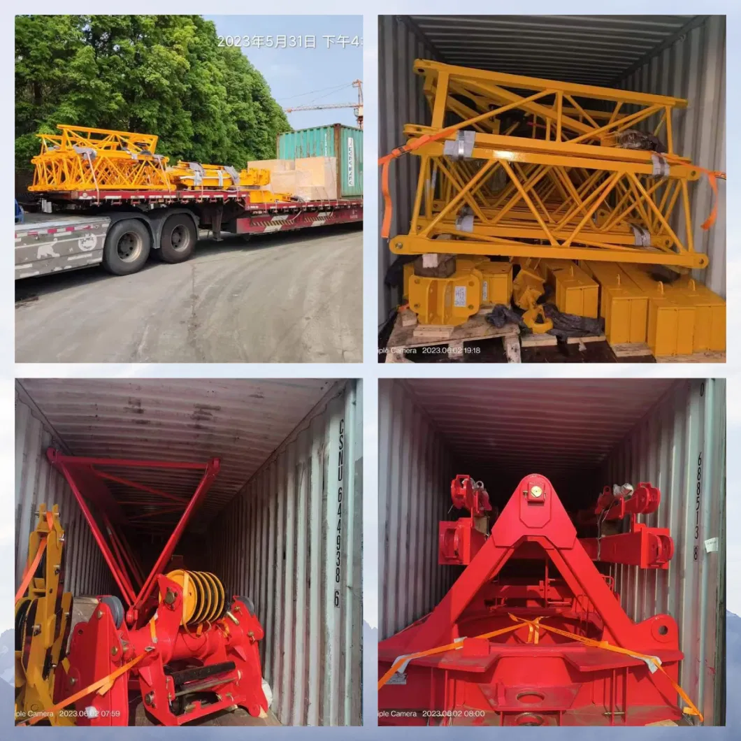 Sun Qtd6020 -12t Luffing Jib Crane Tip Load 2t Tower Crane for Sale China Brand